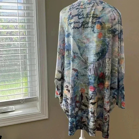 [OS]Inoah Parrots Garden Pattern  S/S Dormant Sleeve Blouse - Picture 4 of 8